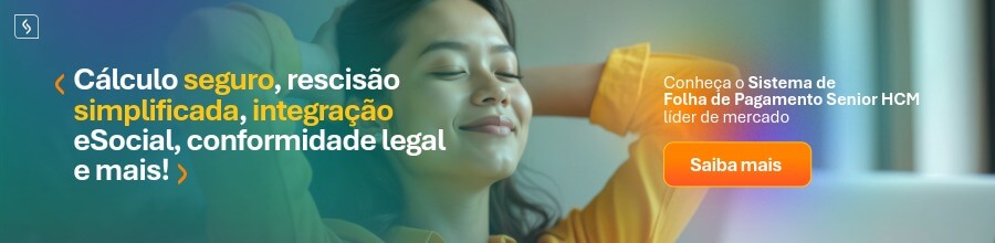 Pessoa aliviada ao utilizar Sistema de Folha de Pagamento da Senior, que auxilia na gestão do RAIS