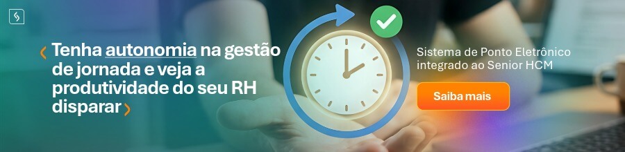 Banner sistema de ponto eletrônico da Senior, em de acordo com a portaria 671