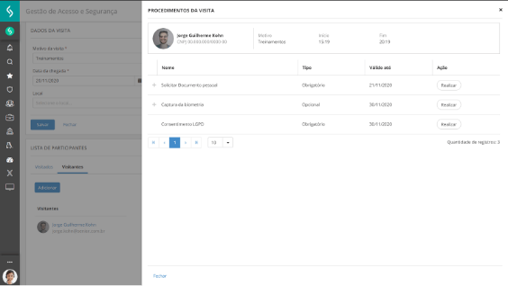 sistema de portaria senior
