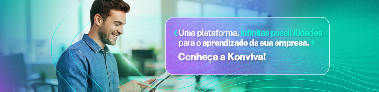 Banner apresentando Konviva, LMS que pode apoiar no job rotation