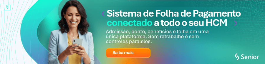 Banner apresentando Sistema de Folha de Pagamento da Senior